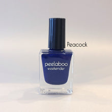 Load image into Gallery viewer, peel off nail  polish bottle of peacock color