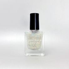 Load image into Gallery viewer, Glitter clear Nail polish bottle on a white background

