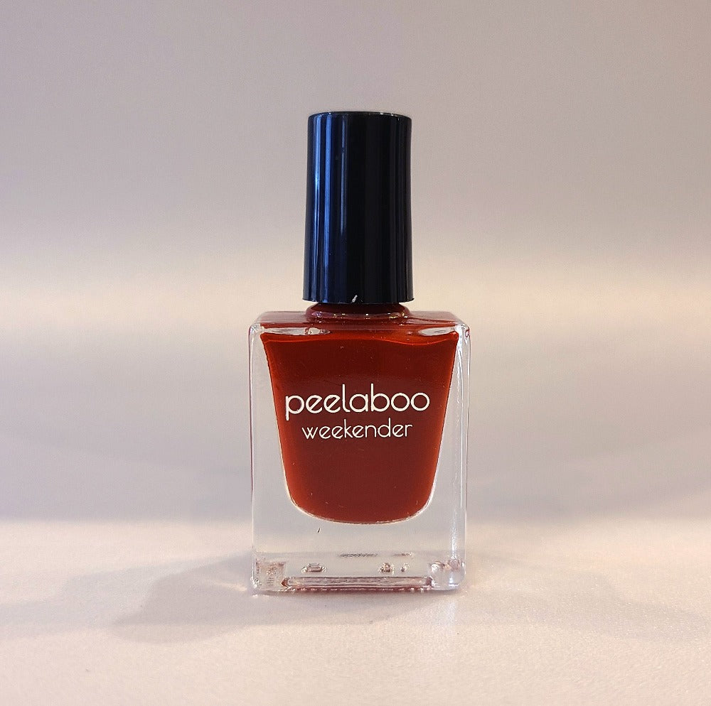 peel off nail polish of fiery color