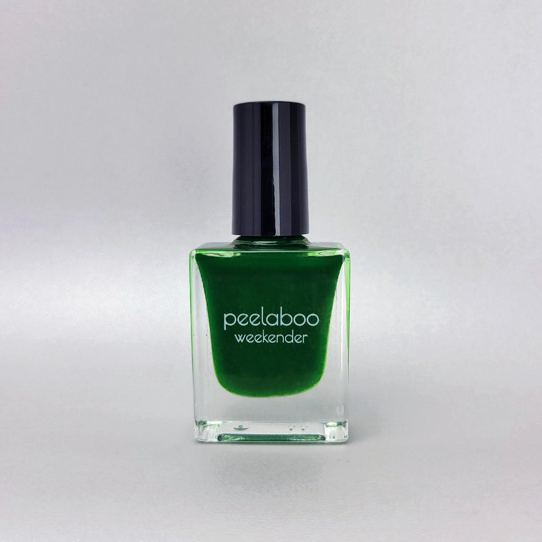 peel off nail polish in green color