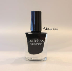 peel off nail polish bottle of absence color