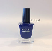 Load image into Gallery viewer, peel off nail  polish bottle of peacock color
